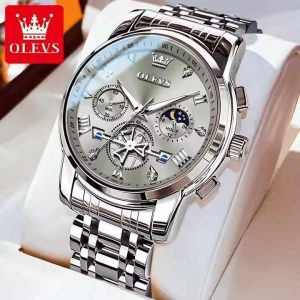 Silver-Tone Stainless Steel Watch