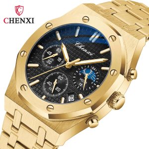 Silver-Tone Stainless Steel Watch