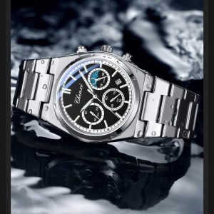 Silver-Tone Stainless Steel Watch
