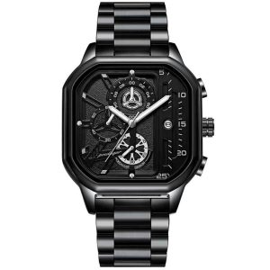 Black-Tone Stainless Steel Watch