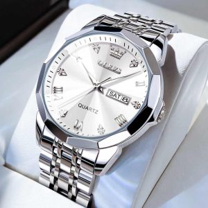 Silver -Tone Bold Watch