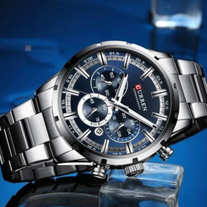 Silver-Tone Stainless Steel Watch