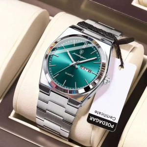 Silver-Tone Minimalist Watch