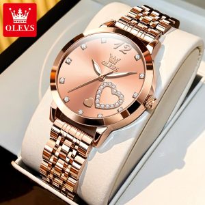 Gold-Tone Minimalist Women's Watch